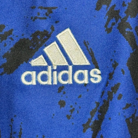 Adidas Alliance Soccer Jersey - Black and Blue / Size Large / Sku0081 - Picture 4 of 8
